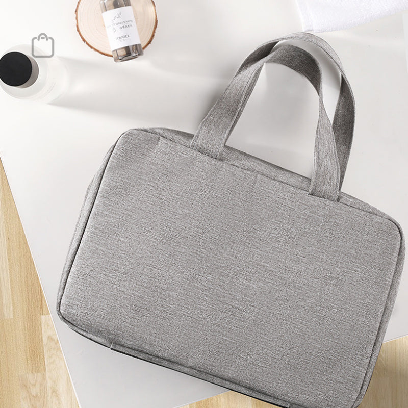 Travel Hanging Toiletry Bag Water-Repellent Oxford Fabric Four Compartments