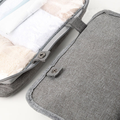 Travel Hanging Toiletry Bag Water-Repellent Oxford Fabric Four Compartments