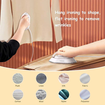 Travel Iron Dual Voltage Fast Heat Ceramic Soleplate