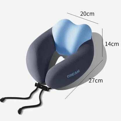 Travel Neck Pillow Ergonomic U-Shape Soft Plush & Lightweight