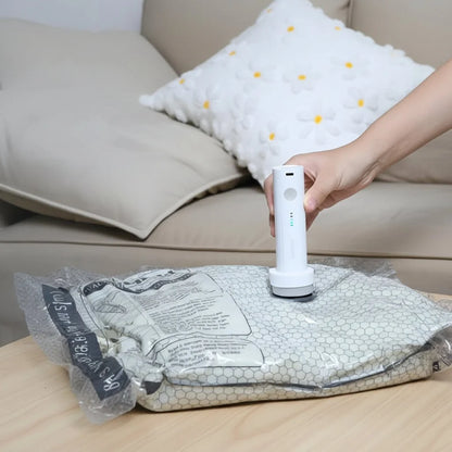 Travel Vacuum Storage Bag Set Rechargeable Pump 15 Bags