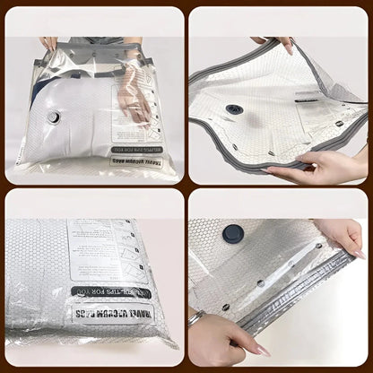 Travel Vacuum Storage Bag Set Rechargeable Pump 15 Bags