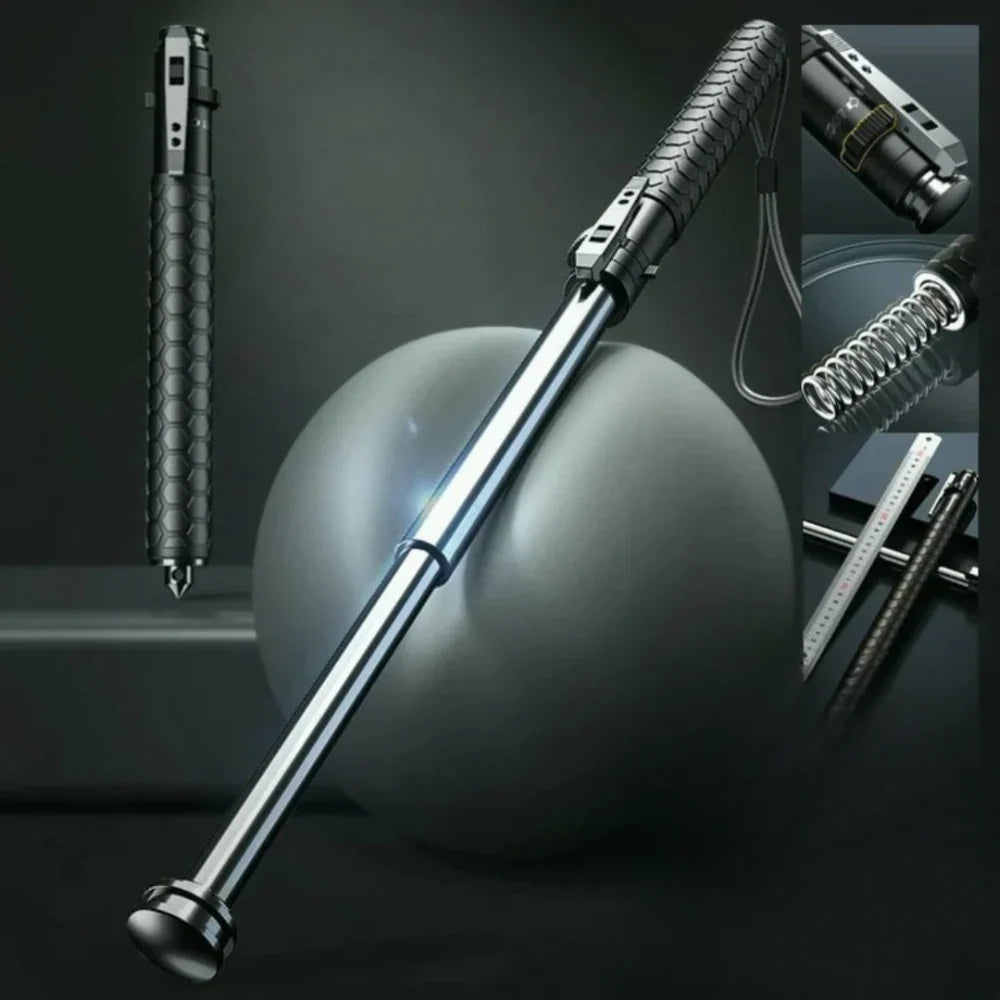 Trekking Pole Adjustable Shock-Absorbing Alloy Shaft Secure Locking Mechanism