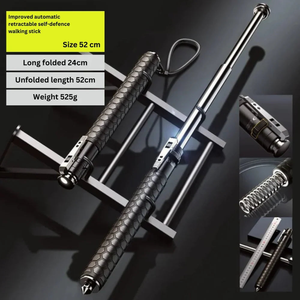 Trekking Pole Adjustable Shock-Absorbing Alloy Shaft Secure Locking Mechanism