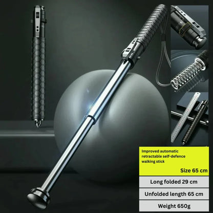 Trekking Pole Adjustable Shock-Absorbing Alloy Shaft Secure Locking Mechanism