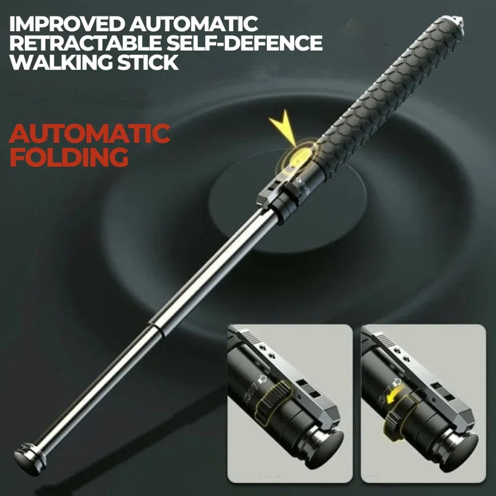 Trekking Pole Adjustable Shock-Absorbing Alloy Shaft Secure Locking Mechanism