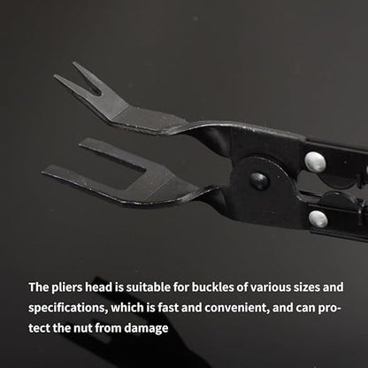 Trim Clip Pliers Forged Steel Spring-Loaded Scratch-Free