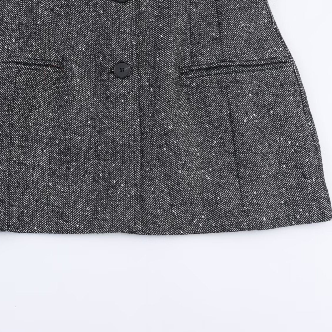 Trousers High-Waist Wide-Leg Pleated With Pockets