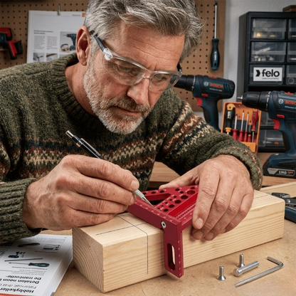 Try Square Anodized Aluminum Drill Guides & Angle Marks