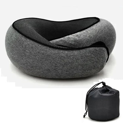 U-Shape Travel Pillow Memory Foam & Adjustable Neck Support