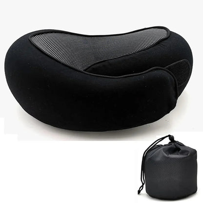U-Shape Travel Pillow Memory Foam & Adjustable Neck Support
