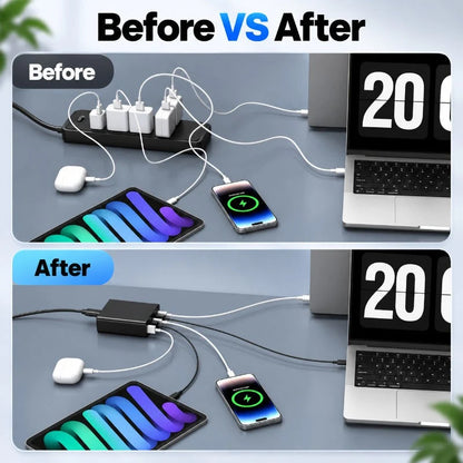 USB Charger 200W Six-Port Fast Charging
