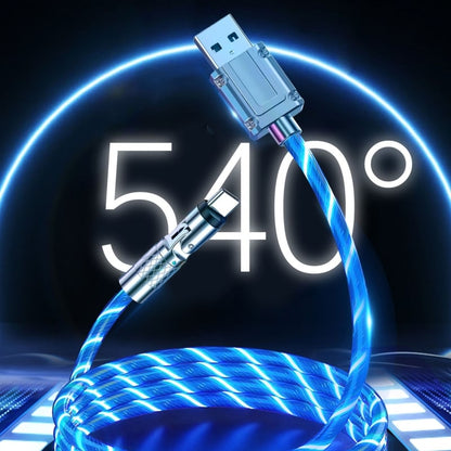USB Charging Cable 540° Rotating Connector Fast Charge