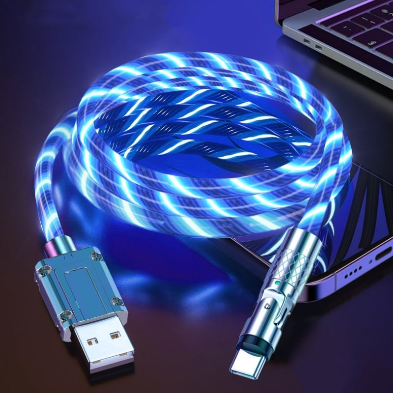 USB Charging Cable 540° Rotating Connector Fast Charge