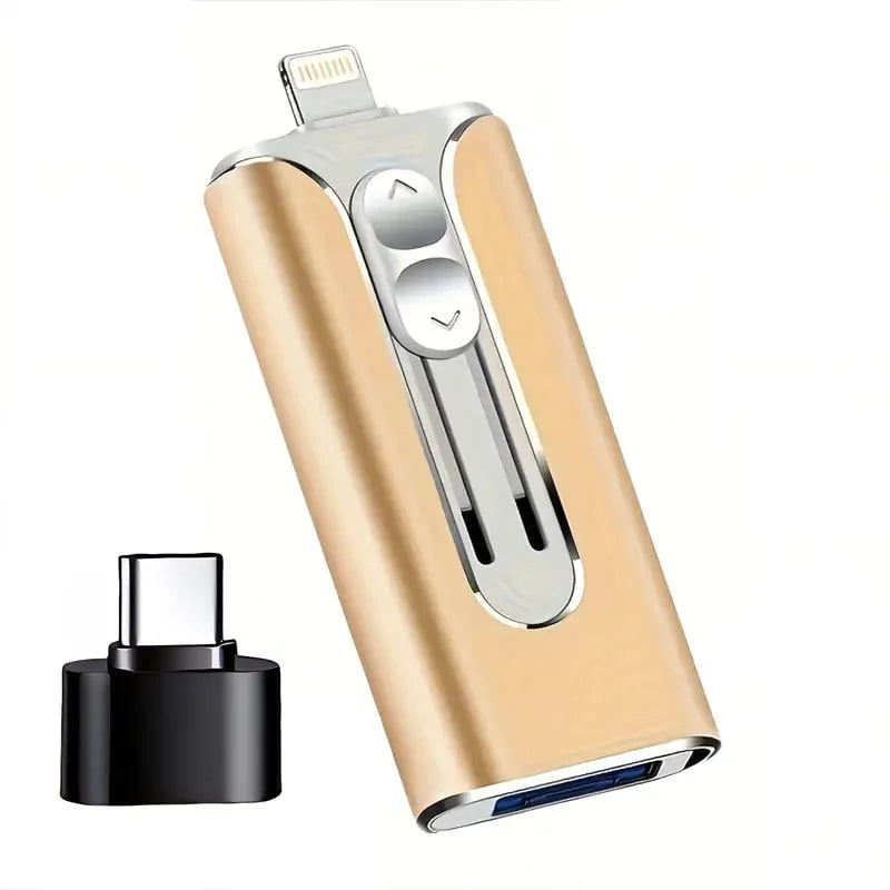 USB Flash Drive 4-in-1 Multi-Connector USB 3.0 Up to 256GB