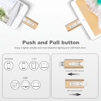 USB Flash Drive 4-in-1 Multi-Connector USB 3.0 Up to 256GB