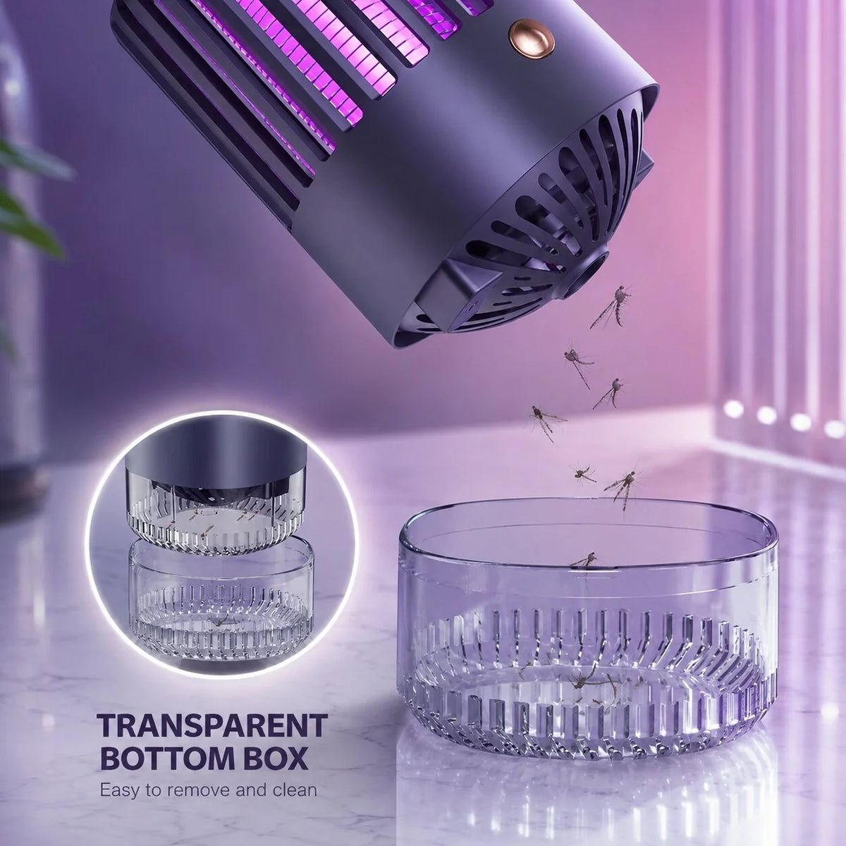 UV Mosquito Trap Rechargeable 12-Hour Chemical-Free