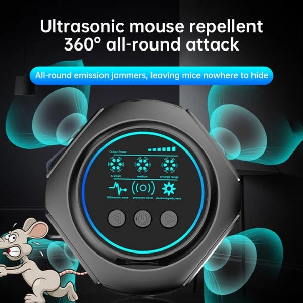 Ultrasonic Bat Deterrent Device - 360° Protection for Attics, Garages, Roofs