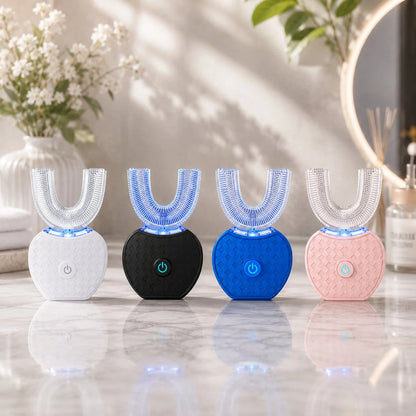 Ultrasonic Electric Toothbrush U-Shaped 360 Degree USB Rechargeable