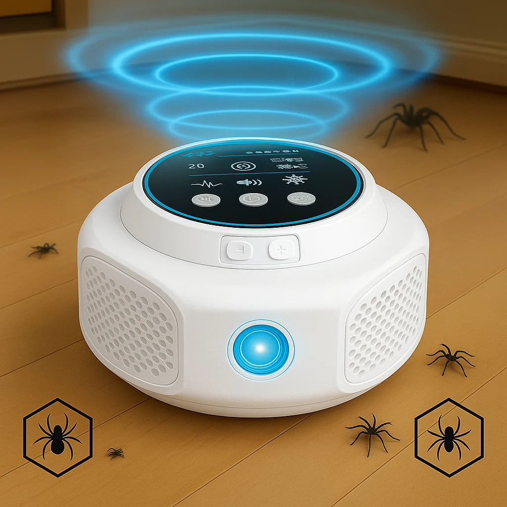 Ultrasonic Spider Repellent Plug-In – Chemical-Free, Quiet, and Safe