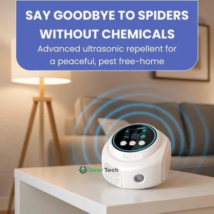 Ultrasonic Spider Repellent Plug-In – Chemical-Free, Quiet, and Safe