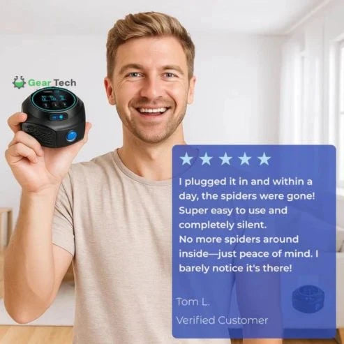Ultrasonic Spider Repellent Plug-In – Chemical-Free, Quiet, and Safe