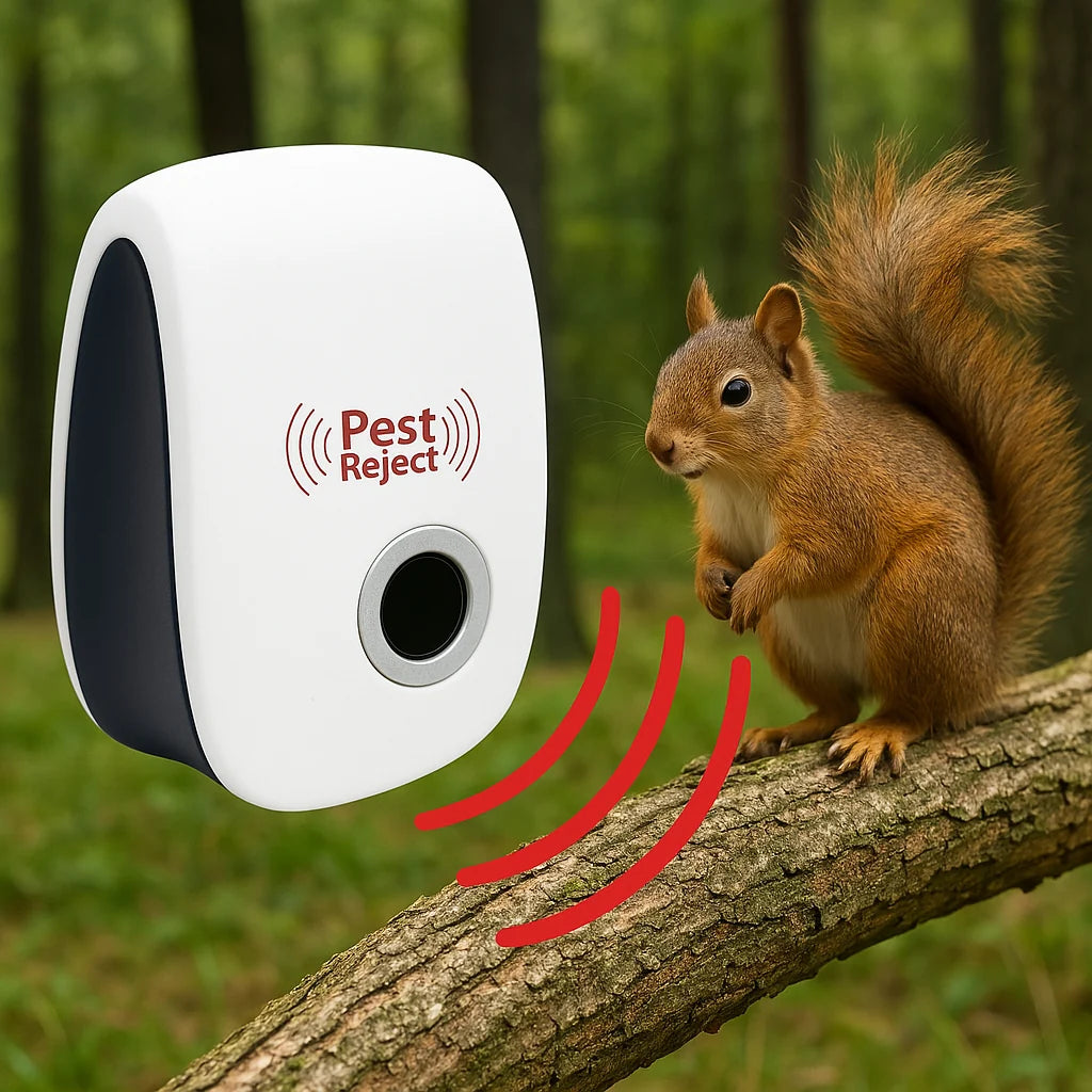 Ultrasonic Squirrel Deterrent Device - Reliable Pest Management for Gardens and Yards