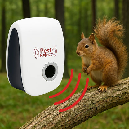 Ultrasonic Squirrel Deterrent Device - Reliable Pest Management for Gardens and Yards