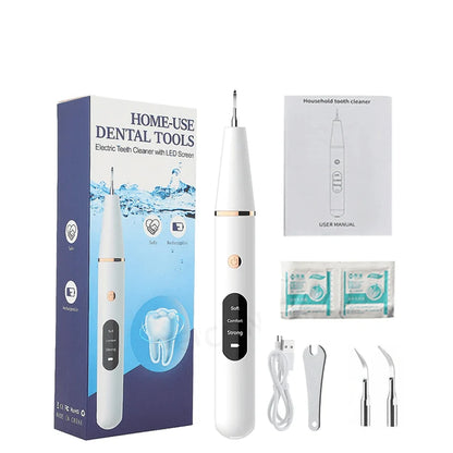 Ultrasonic Tartar Remover LED Light 3 Cleaning Modes