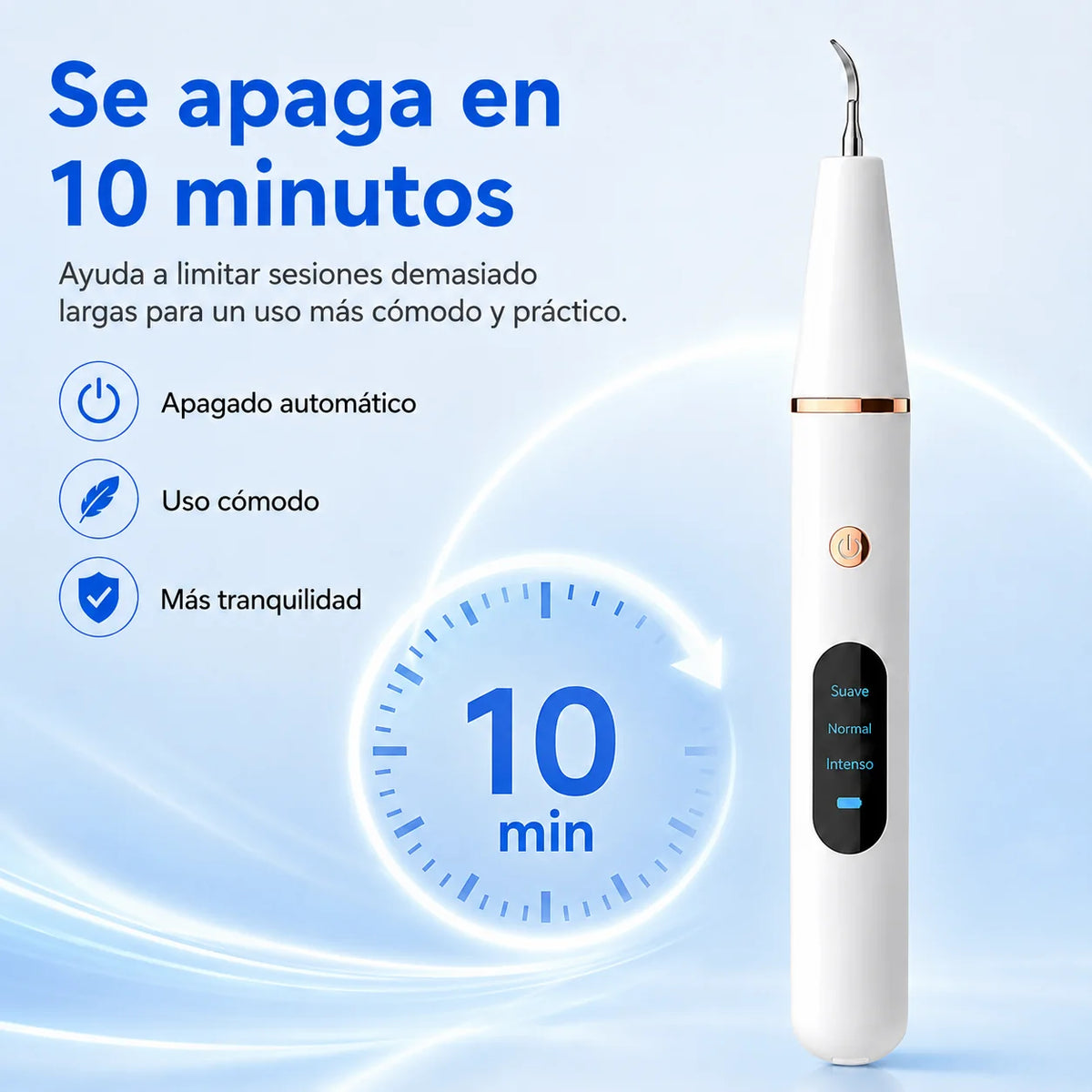 Ultrasonic Tartar Remover LED Light 3 Cleaning Modes