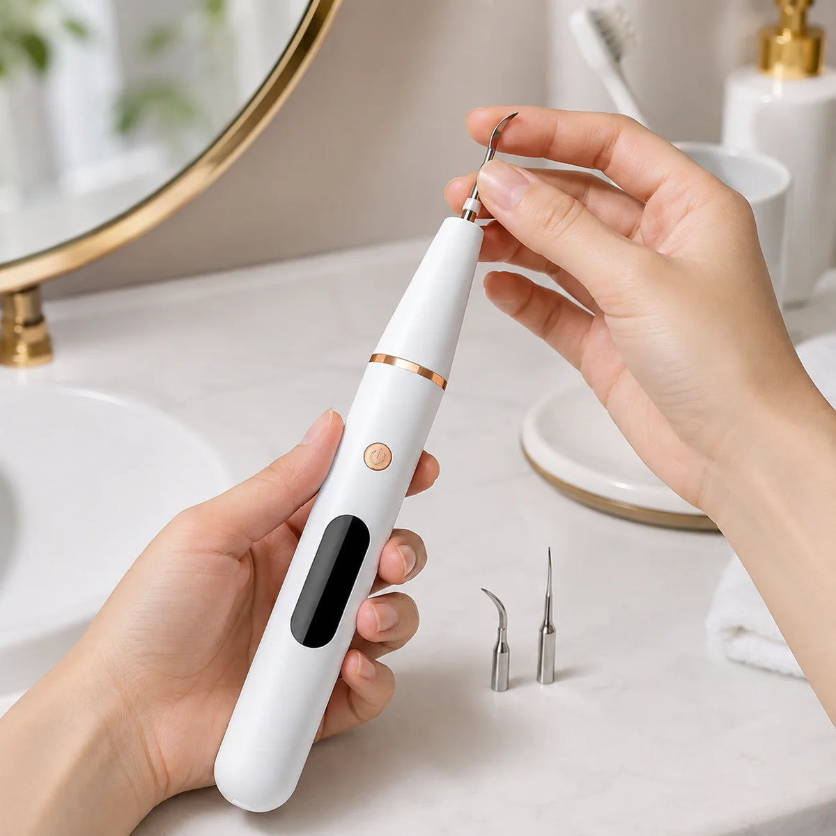 Ultrasonic Tartar Remover LED Light 3 Cleaning Modes