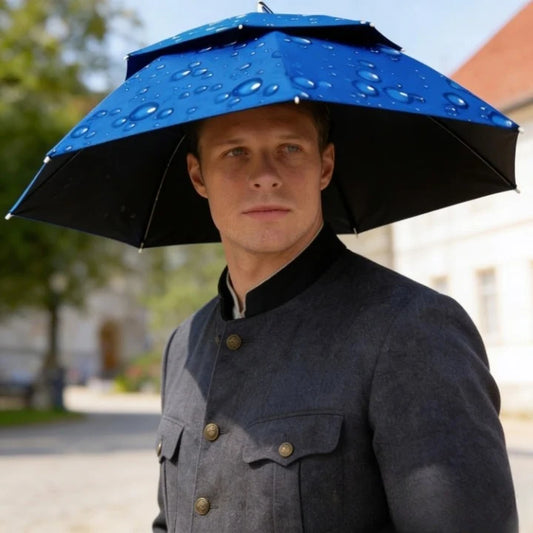 Umbrella Hat Reflective UV & Rain Protection