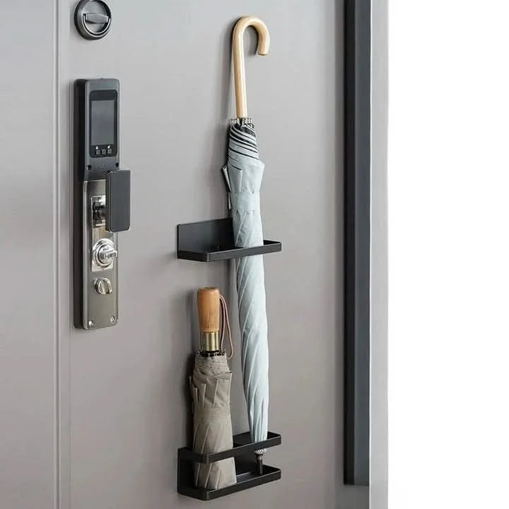 Umbrella Holder Wall-Mounted No-Drill Drip Tray