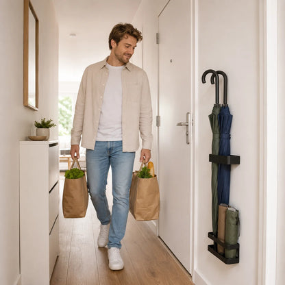 Umbrella Holder Wall-Mounted No-Drill Drip Tray
