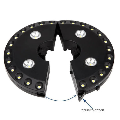 Umbrella Light Clip-On 3-Level LED 100 Lumens