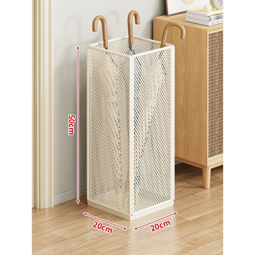 Umbrella Stand Powder-Coated Metal Mesh Ventilated Space-Saving