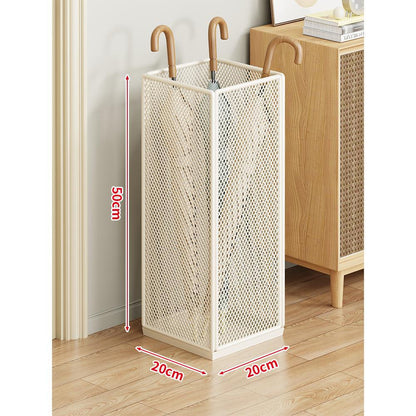 Umbrella Stand Powder-Coated Metal Mesh Ventilated Space-Saving
