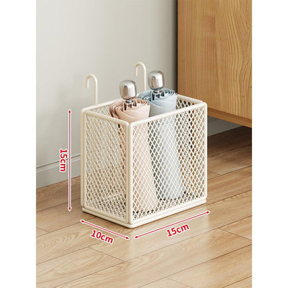 Umbrella Stand Powder-Coated Metal Mesh Ventilated Space-Saving