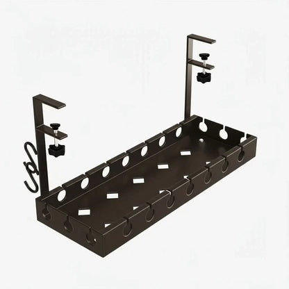 Under-Desk Cable Organizer Adjustable Strap & Secure Clips