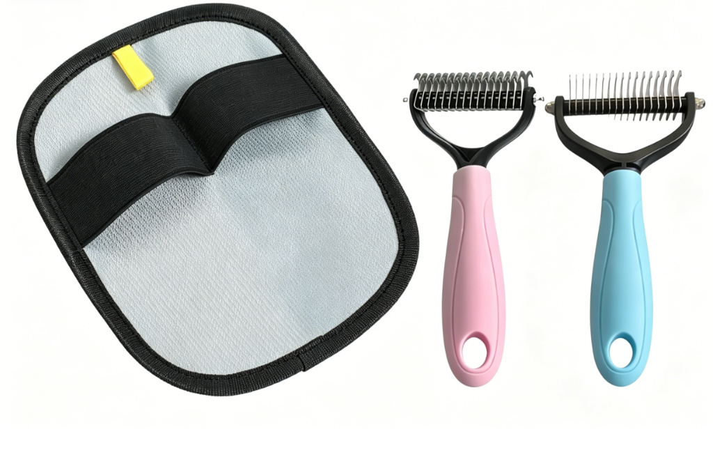 Undercoat Brush Double-Sided Metal Teeth & Non-Slip Handle