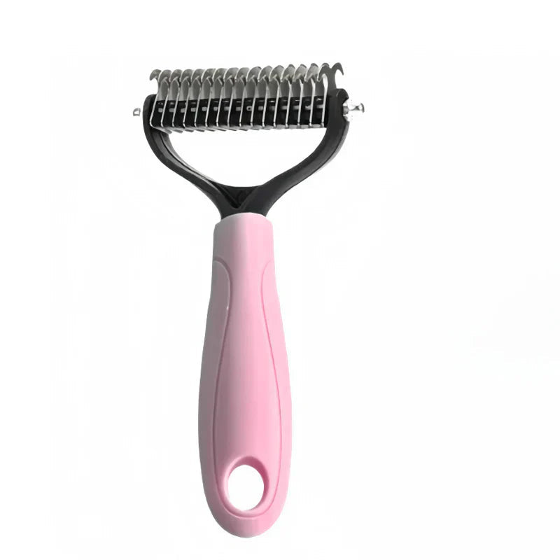 Undercoat Brush Double-Sided Metal Teeth & Non-Slip Handle