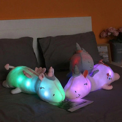 Unicorn Plush 60 cm Soft Velvet Rainbow LED