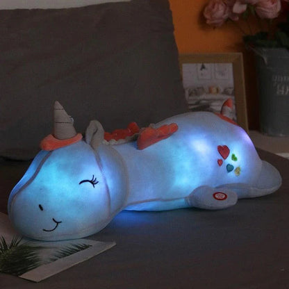 Unicorn Plush 60 cm Soft Velvet Rainbow LED