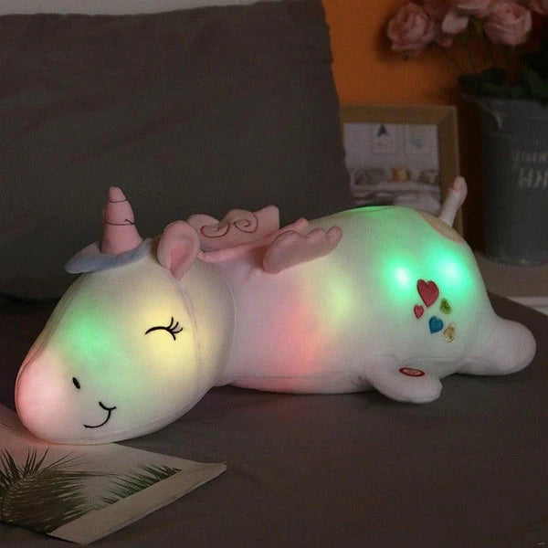 Unicorn Plush 60 cm Soft Velvet Rainbow LED