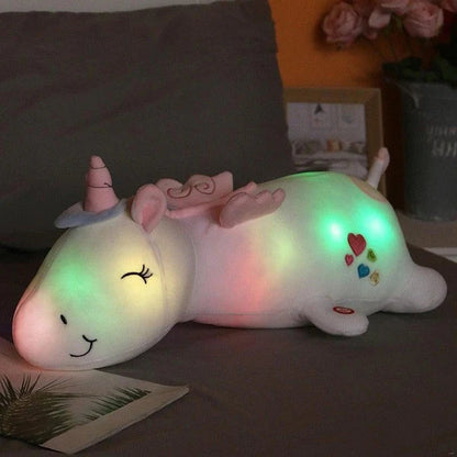 Unicorn Plush 60 cm Soft Velvet Rainbow LED