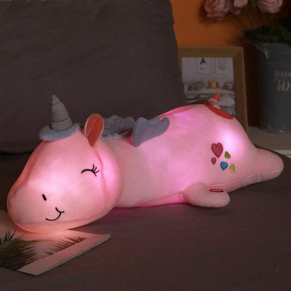 Unicorn Plush 60 cm Soft Velvet Rainbow LED
