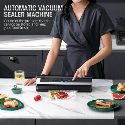 Vacuum Sealer Built-In Cutter & LED Display