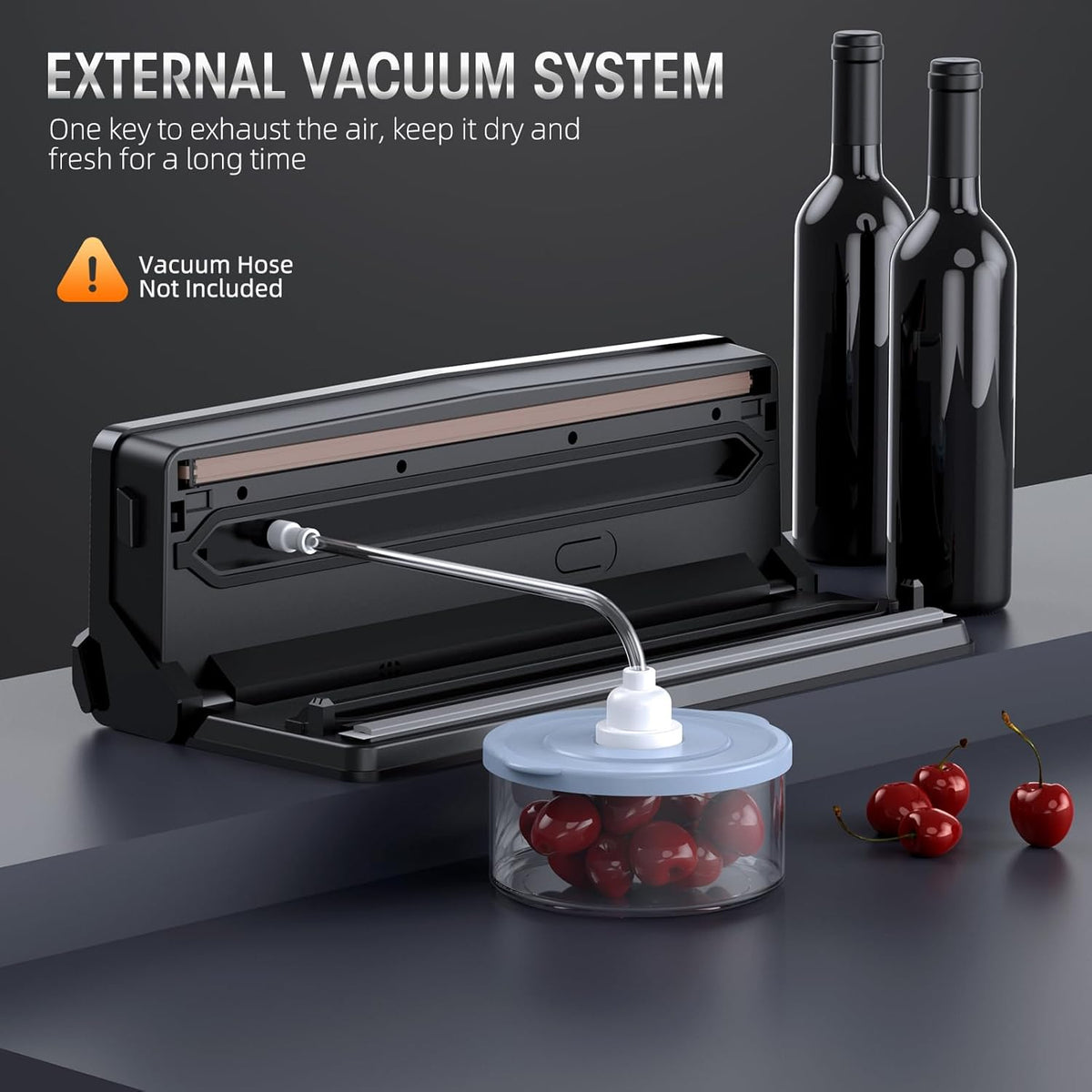 Vacuum Sealer Built-In Cutter & LED Display