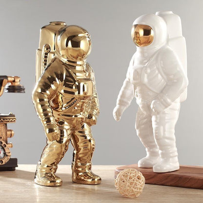 Vase Astronaut Design Integrated Planter