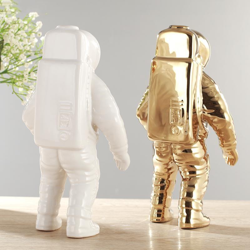 Vase Astronaut Design Integrated Planter